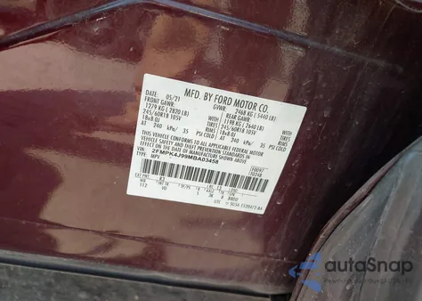 2021 Ford Edge Sel from USA, damaged, VIN 2FMPK4J99MBA03458